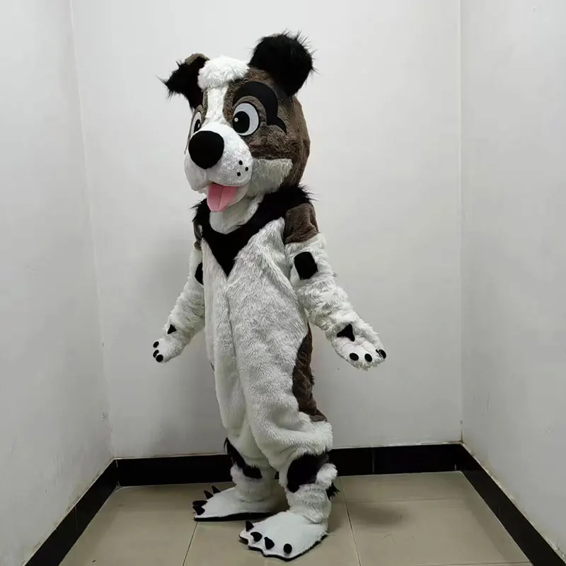 Furry Fox Husky Cosplay Mascot Costume Plush Wolf Dog Adult Play Animal Costume Halloween Carnival Stage Show Props Gifts