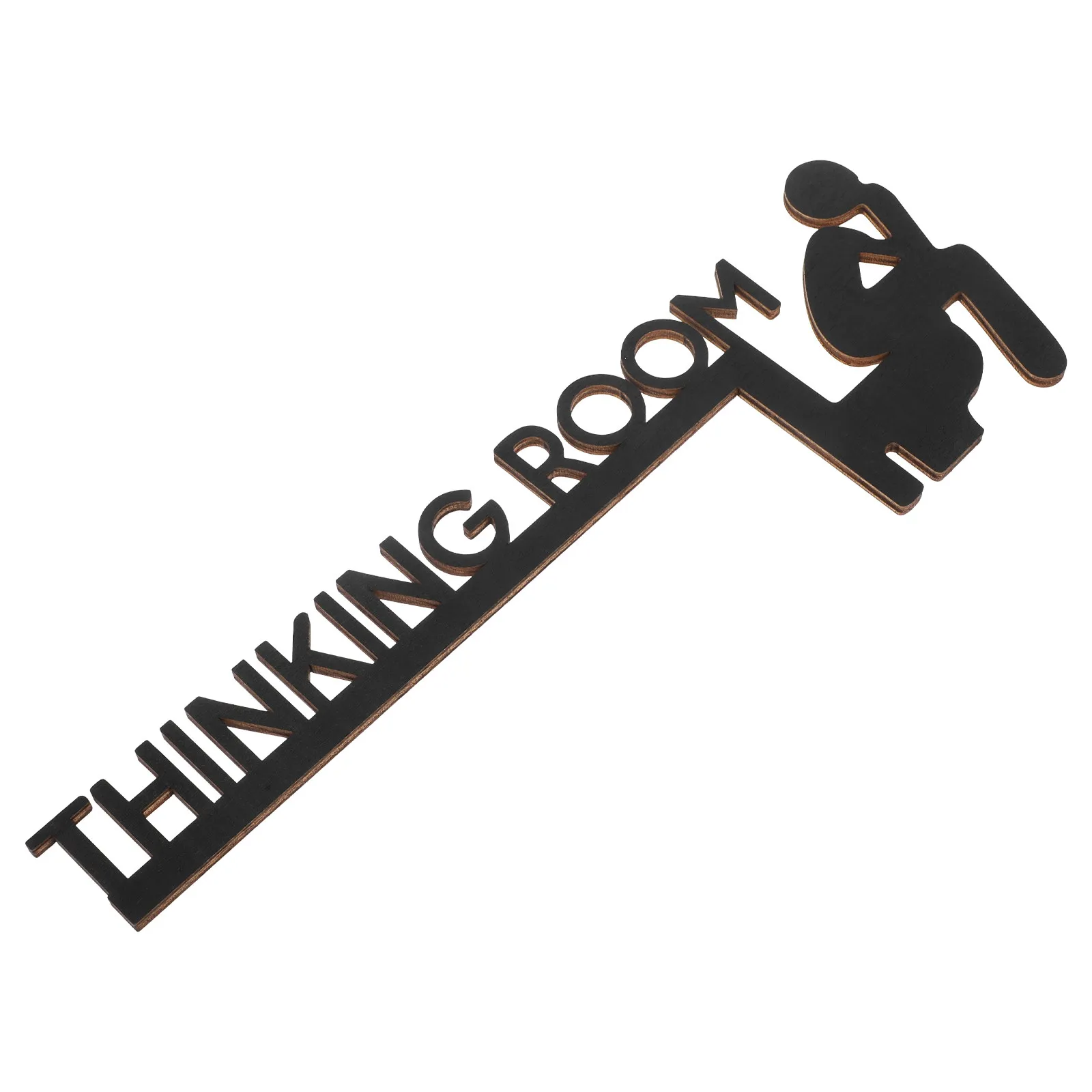 

Винтажный декор: настенная табличка-вешалка для двери ванной комнаты, деревянные украшения, черные таблички для дома