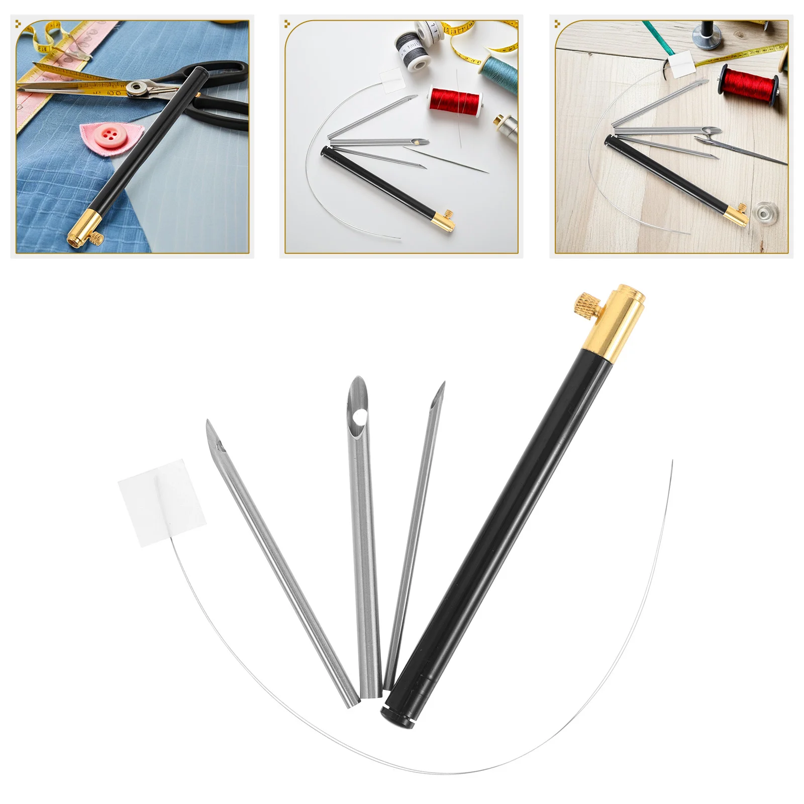 

1Set Punch Needle Sharp Tip DIY Embroidery Tool for Sewing Portable Punching Pen for Yarn Stitching and Applique