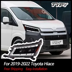 TYPY Car Headlights For Toyota Hiace 2019-2022 LED Car Lamps Daytime Running Lights Dynamic Turn Signals Car Accessories