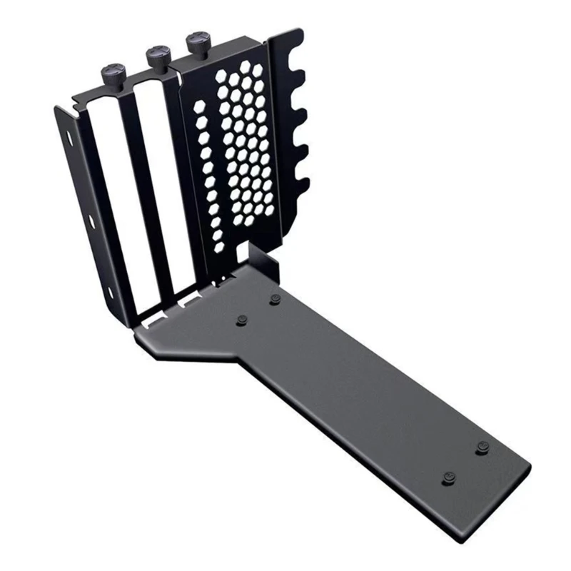 

Optimizes Gaming PCIe4.0 Graphics Card Vertical Mount Bracket Wide Compatibility GPU Holder Secure Card Installation