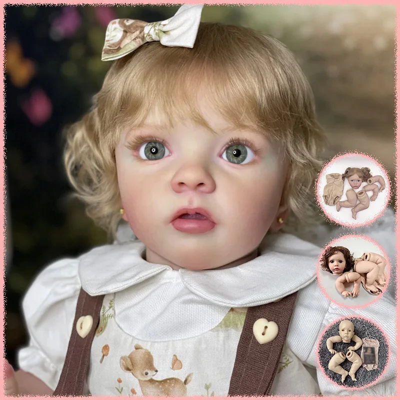 Already Painted Kits/Un Painted Kits 23Inch with Cloth Body Reborn Missy Doll Kit Soft Touch Fresh Color DIY Doll Parts