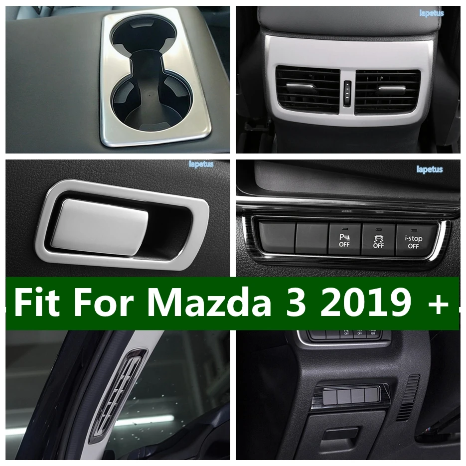 

Glove Box Handle Water Cup Holder Head Light Lamp Button Air Outlet AC Vent Cover Trim For Mazda 3 2019 - 2023 Car Accessories