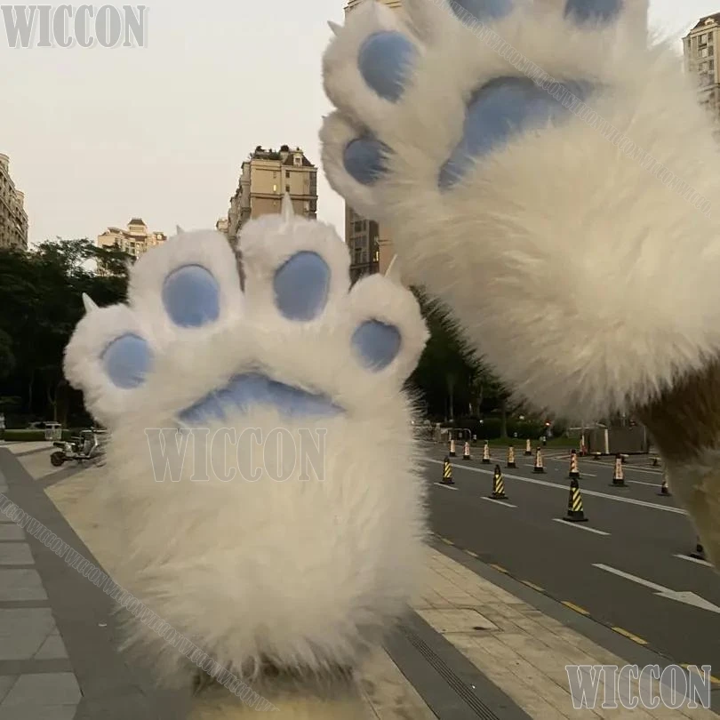 Furry Paw Gloves Cosplay Costume Cat Sheep Claw Rabbit Fursuit Animal Claw Cute Furry Kawaii Cos Prop Claw Cat Glove Customized