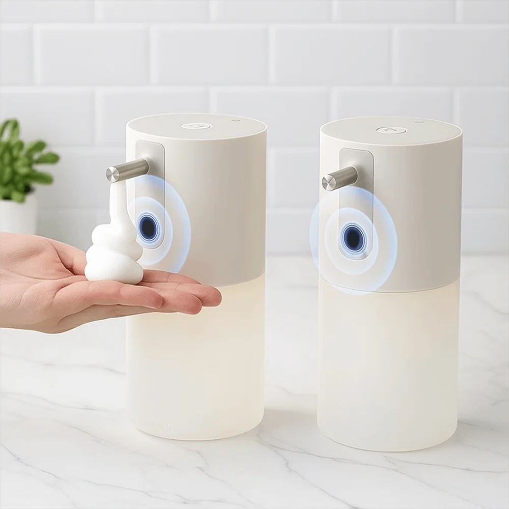Dispenser automatico di sapone in schiuma di grande capacità Intelligenza Dispenser di sapone ricaricabile impermeabile Ricarica magnetica