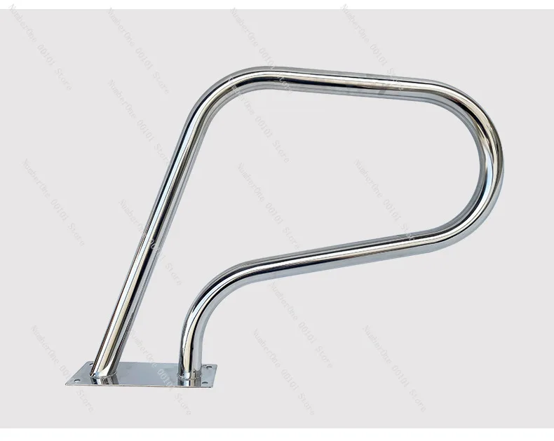 Swimming pool escalator 304 stainless steel handrail sewer ladder stair ladder non-slip thickened pedal