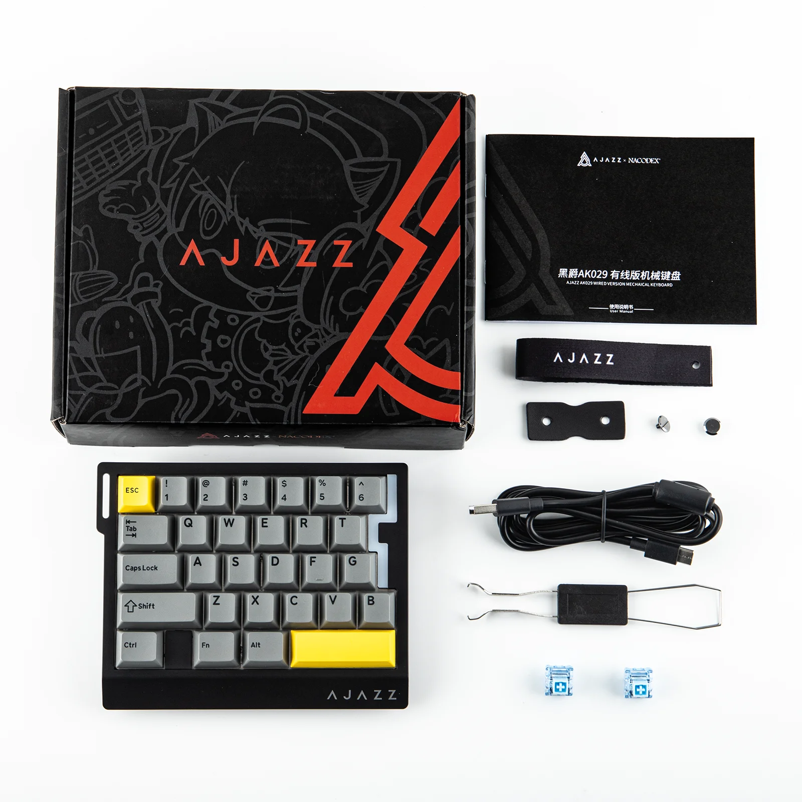 AJAZZ AK029 29 Keys One Handed Keyboard Hot-Swap RGB Wired Rapid Fast Magnetic Gaming Keyboard SOCD & DKS 8kHz Polling Rate