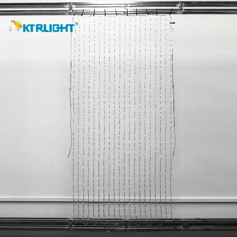 1m*2m DC12V Addressable RGB Smart LED Pebble/Seed Flexible Matrix Grid Screen Lights 50mm Pitch P67 20x40 Pixels Transparent Wir