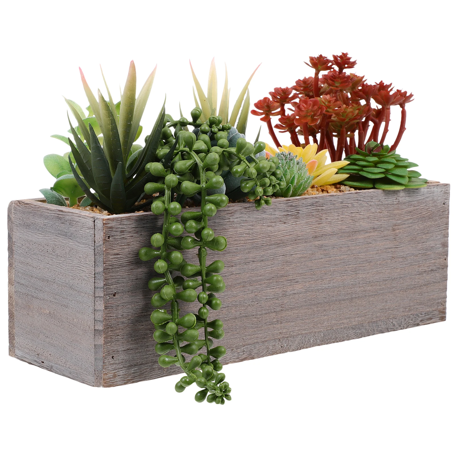 

Succulent Potted Home Decor Artificial Small Bonsai Desktop Adornment Fake Plant nament Multi Meat Plant Succulents Planter