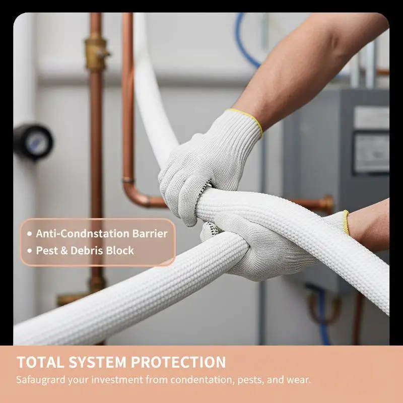 1M Insulation Foam Tube Air Conditioner Pipe Fittings Heat Preservation Tubing