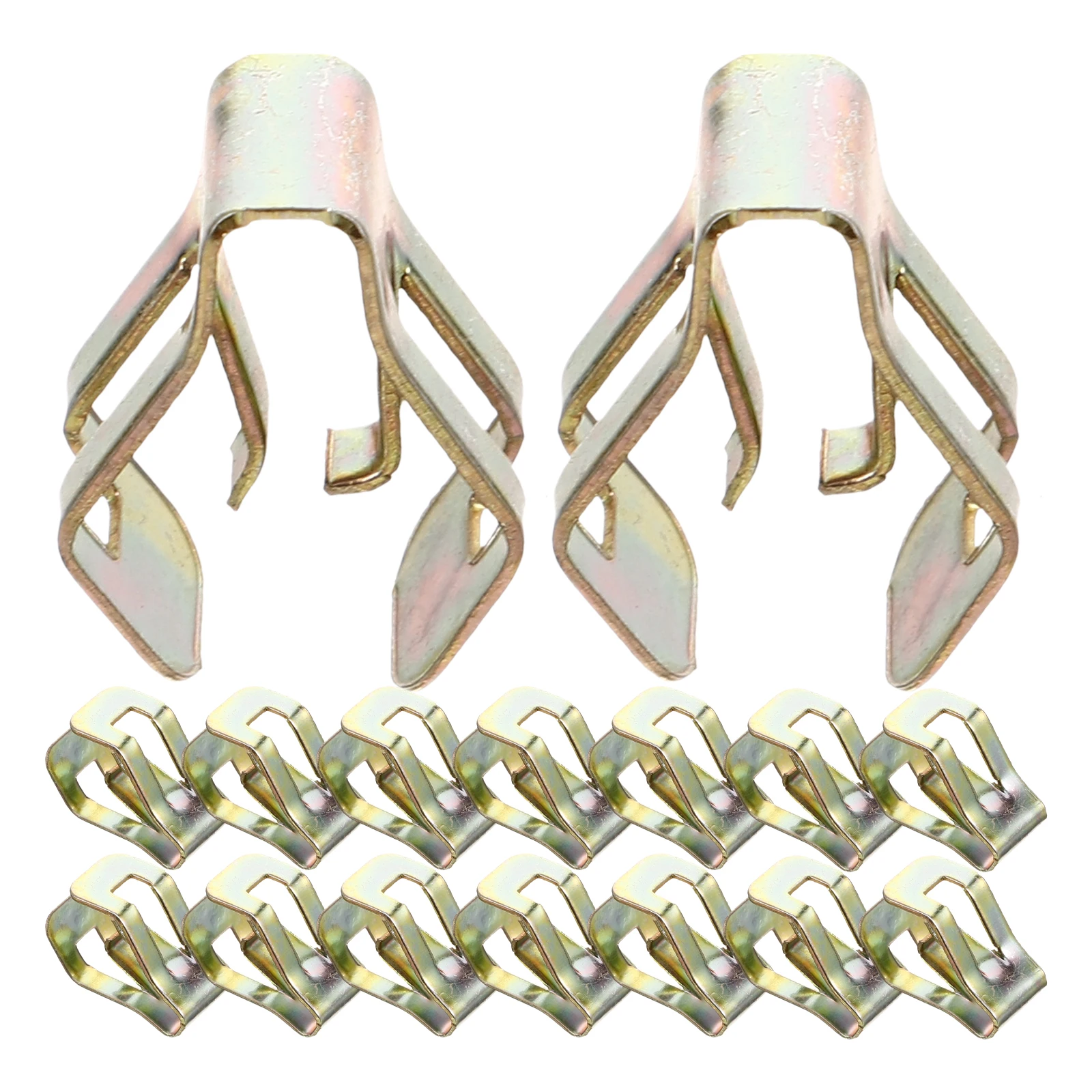 

50pcs Center Console Dashboard Bezel Clips 65 Manganese Steel Retainer Metal Automotive Fasteners Car Interior Decorative Panel