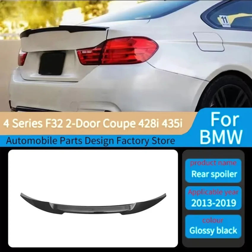 Rear Trunk Wings Spoiler Boot Lip Spoiler Tail Fin Decoration for BMW 4 Series F32 2-Door Coupe 428i 435i 2013-2019 Body Kits