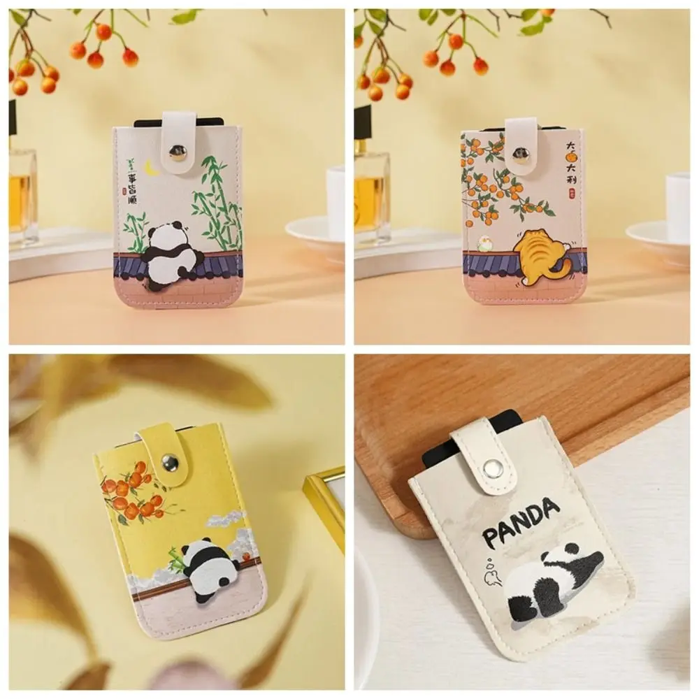 بو الجلود سحب بطاقات الهوية حامل الحقيبة مقاوم للماء منظم بطاقة الائتمان البنك النمط الصيني القط المطبوعة