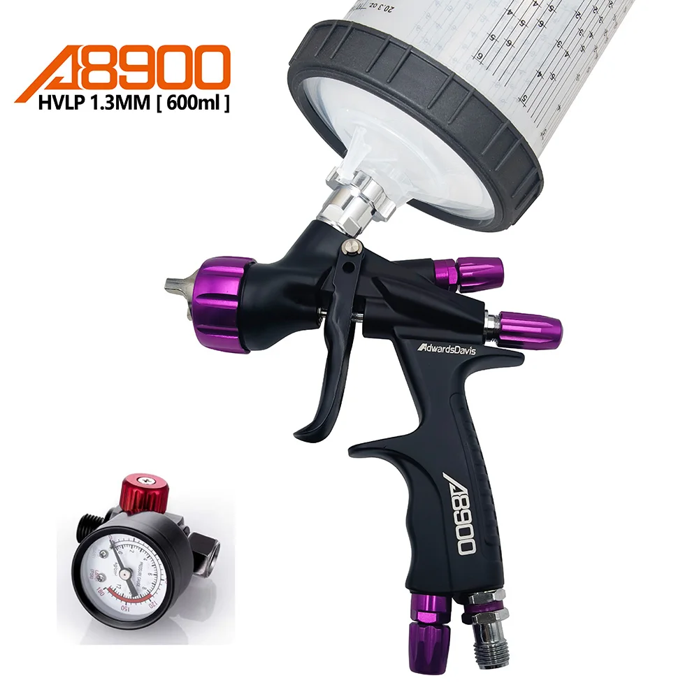 

A8900 HVLP 1.3mm Pneumatic Paint Spray Gun High Atomization Car Furniture Varnish Water Based Paint Varnish Paint Varnish Spray