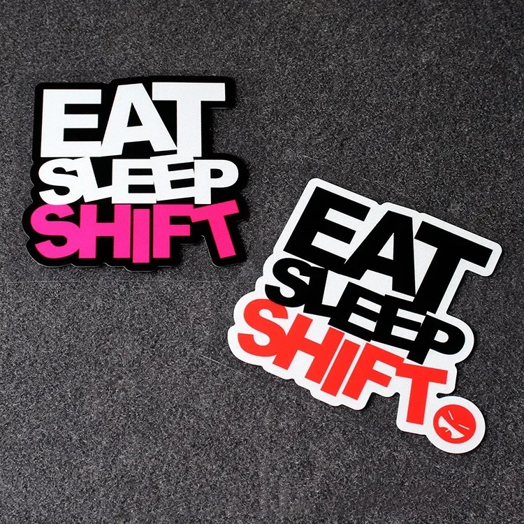 

Car Styling Tape Low Lying Eat and Sleep JDM Decals Funny Personality Stickers Reflective for Motor Laptop Trucks