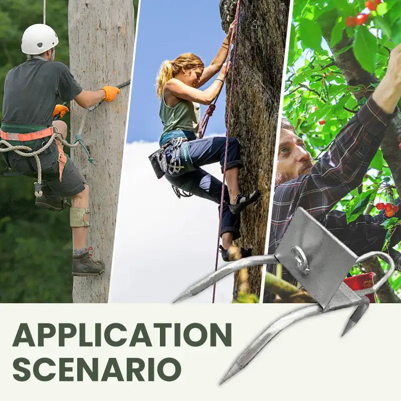 

Outdoor Tree-Climbing Anti-Slip Cat Claw Shoes Set Tree Climbing Spikes Anti-Slip Multipurpose Equipment Pole Shoes