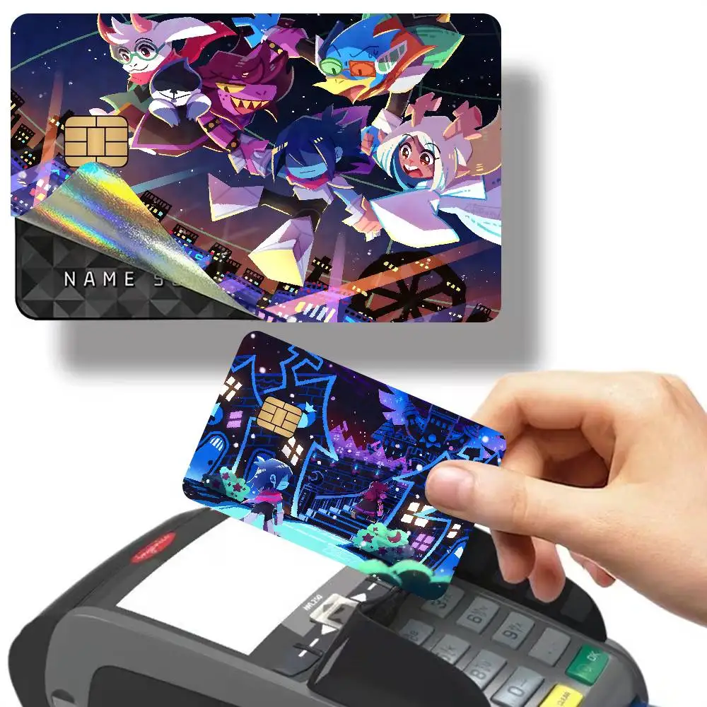 Indie Game D-Deltarune 100% Hot Sale Amine Credit Debit Bank Card Bus Card Film Skin Sticker