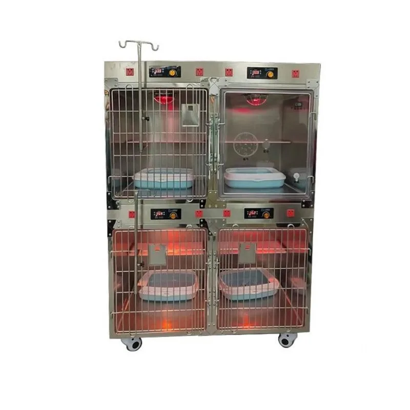 

Stainless steel large, medium and small pet injection cage