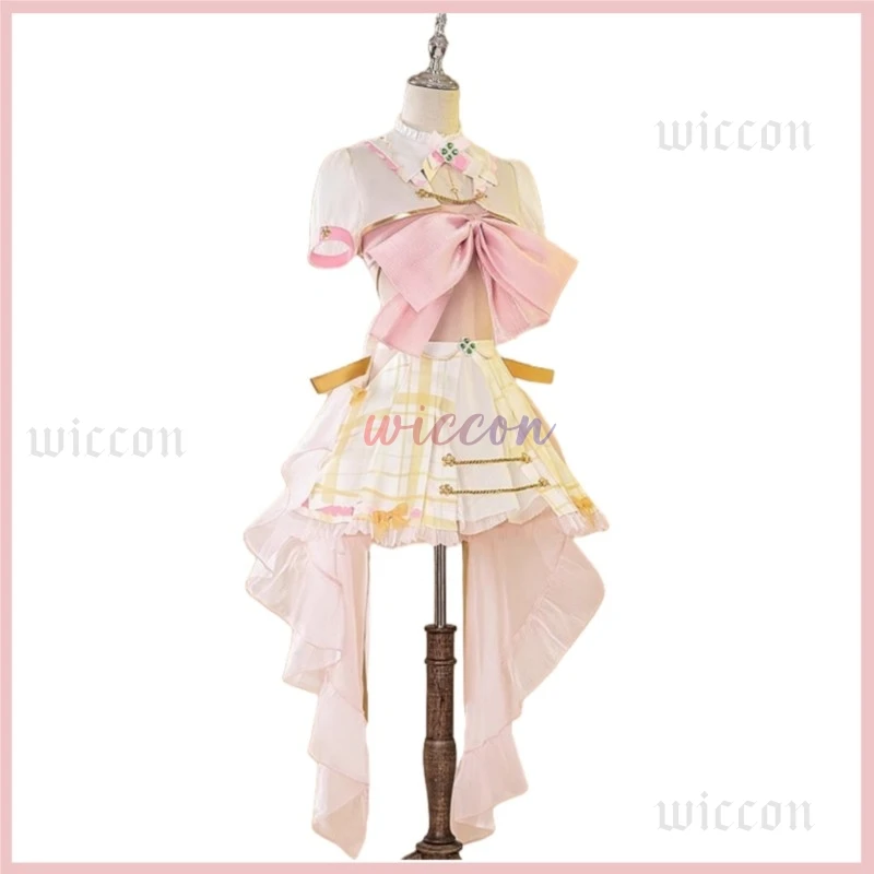 Virtual YouTuber Ace Taffy Cosplay Costume VTuber Pink Lolita Skirt Evening Dress Hat Jumpsuits Woman Sexy Cute Carnival Suit