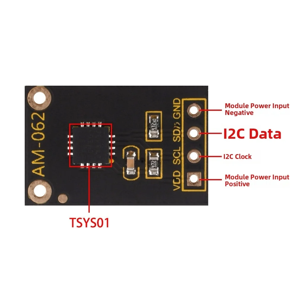 TSYS01 Digital Temperature Sensor Module With I2C Interface 16 24 Bit Resolution High Precision For Arduino DIY Electronics
