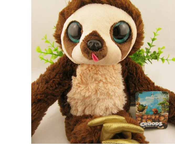 Poupée en peluche de singe à bras long, ceinture paresseux, vente directe d'usine, jouets doux aux grands yeux, cadeau pour bébé, drôle, Croods, 65cm, 100cm