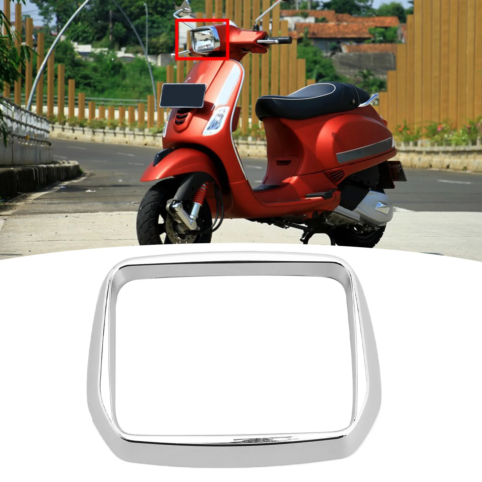 

Headlight Cover with Light Blocking Edge for VESPA S125 S150 2013-2020 Replacement Motorcycle Lighting Accessory