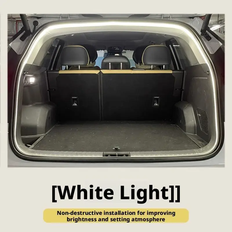 Car Trunk LED Light Strip, Auto Motion Sensor Interior Ambient Lighting DIY Decorative Atmosphere Lamp For SUV Van Vehicle