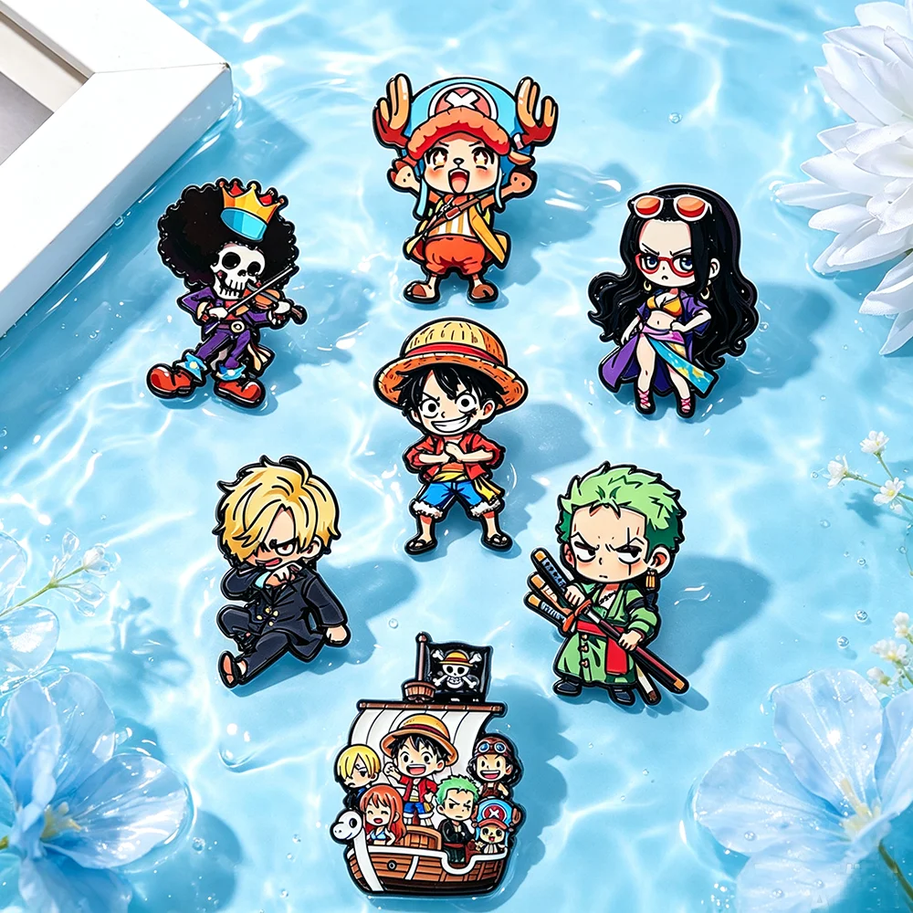 3-7Pcs Anime Chibi Luffy Ename - Anime One Piece Merchandise ulasan dan harga