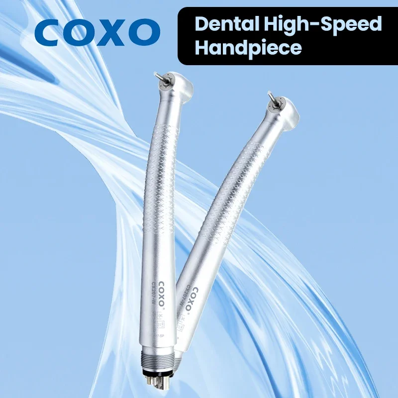 

COXO CX207-W Air-Driven High-Speed Dental Handpiece - 3-Way Water Spray Turbine for Tooth Cleaning and Whitening Treatments