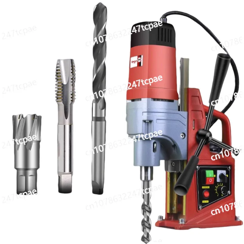 220V Small Electric Magnetic Drill Floor Drill Powerful Magnetic Drill Portable Industrial Grade Drilling Machine