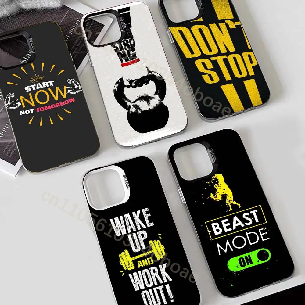 

Gym Fitness Bodybuilding Phone Case For iPhone 17,16,15,14,13,12,11,Pro,MAX,Plus TPU Soft To Skin-friendly Cover