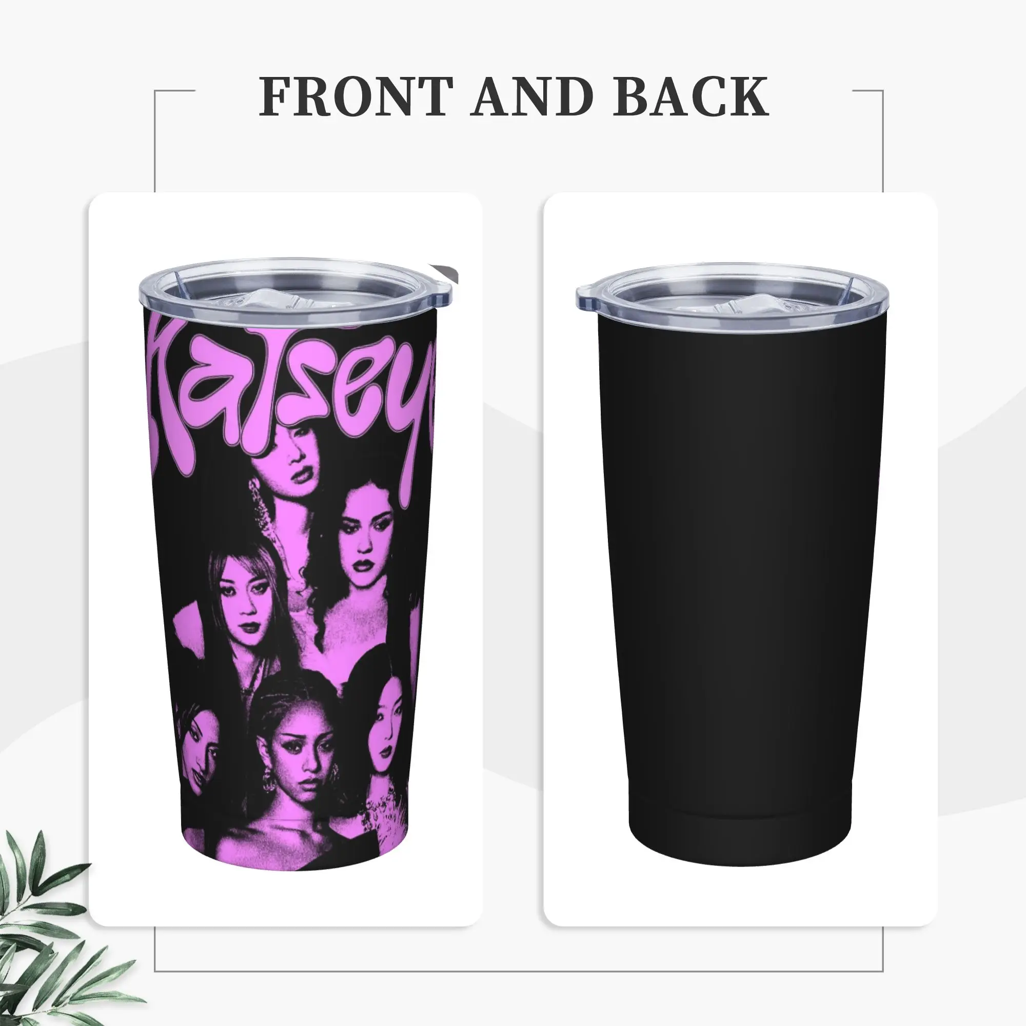 Stainless Steel Tumbler Katseye Kpop Girl Group Thermal Cups  Portable Hot Drinks Car Mugs Camping Water Bottle