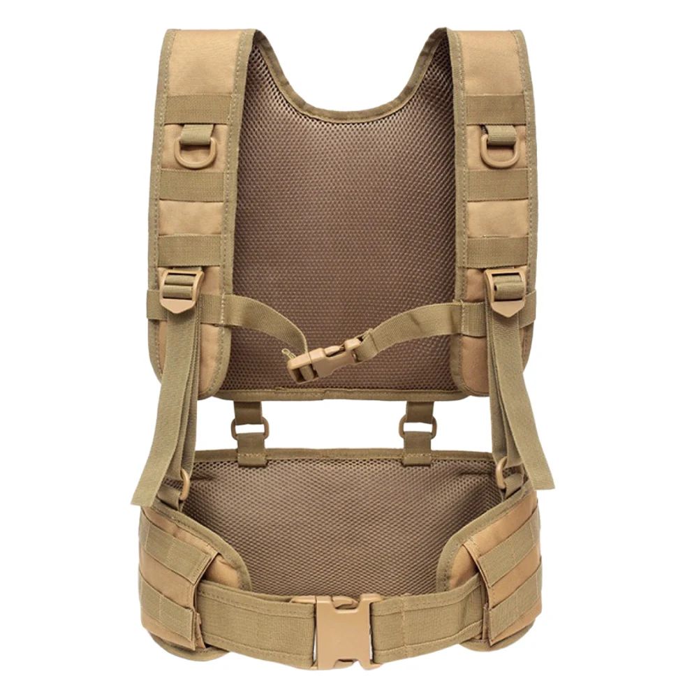 Chest Rig Vest Multifunctional Hunting Vest & Belt Padded Airsoft Paintball Molle Oxford Cloth for Outdoor Activities
