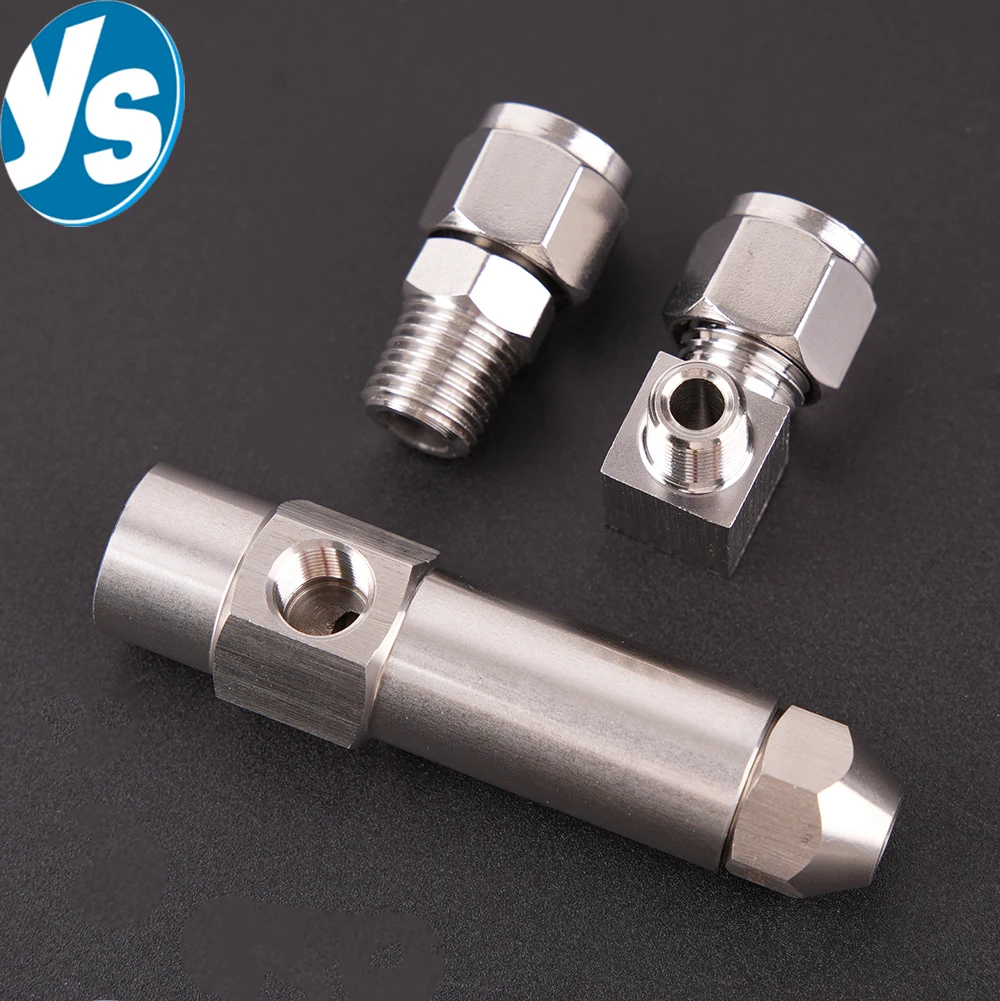 Stainless Steel Waste Oil Burner Nozzle with Red Rubber Ring Siphon Fuel Oil Spray Nozzle Siphon-feed Type Oil Nozzle
