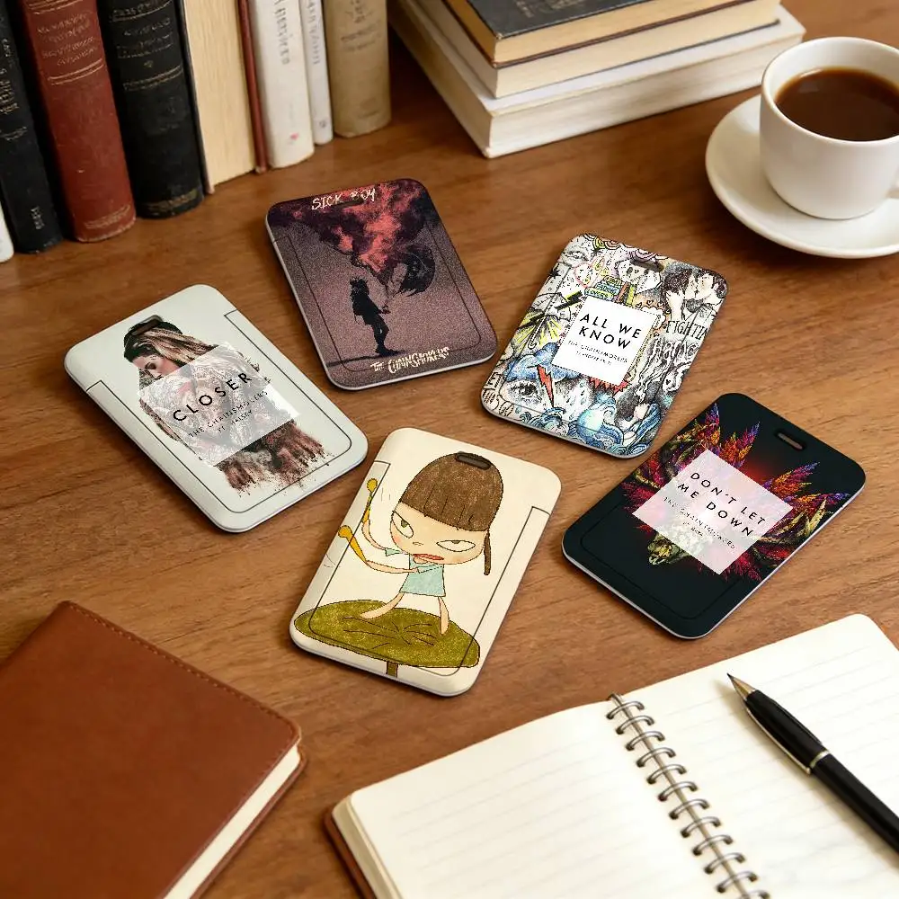 Band S-SleEp-P T-TokEn Fashion Lanyard Pull Back Clip Holder and Card Holder Rotating Back ID Card Family Gift