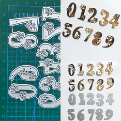 0-9 Lace Numbers Digits Metal Cutting Dies Stencils For DIY Scrapbooking Words Photo Album Decorative Embossing DIY Paper Card