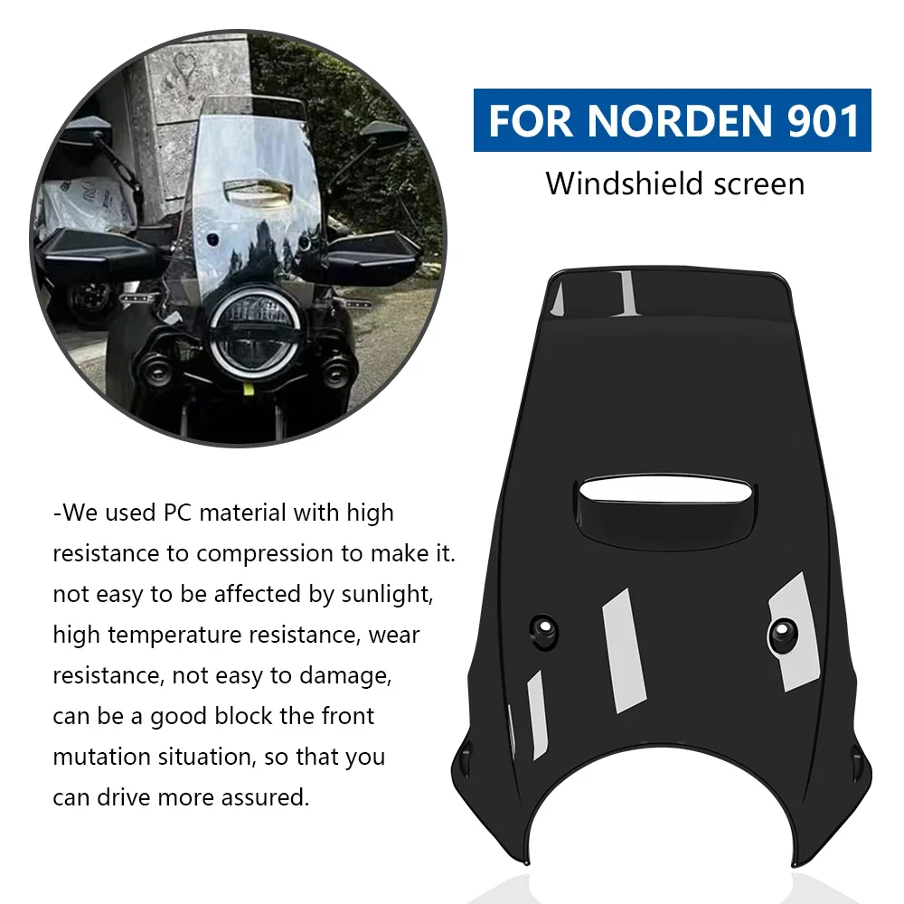 New Motorcycle Accessories Windshield Spoiler Windshield Deflector for Norden 901 NORDEN901 2022 2023 norden 901