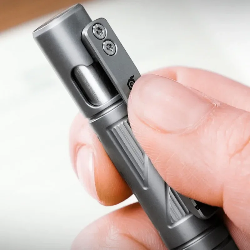 JINLITitanium Alloy Writing Pen Clip G2 Refill Window Breaker EDC Office Tool