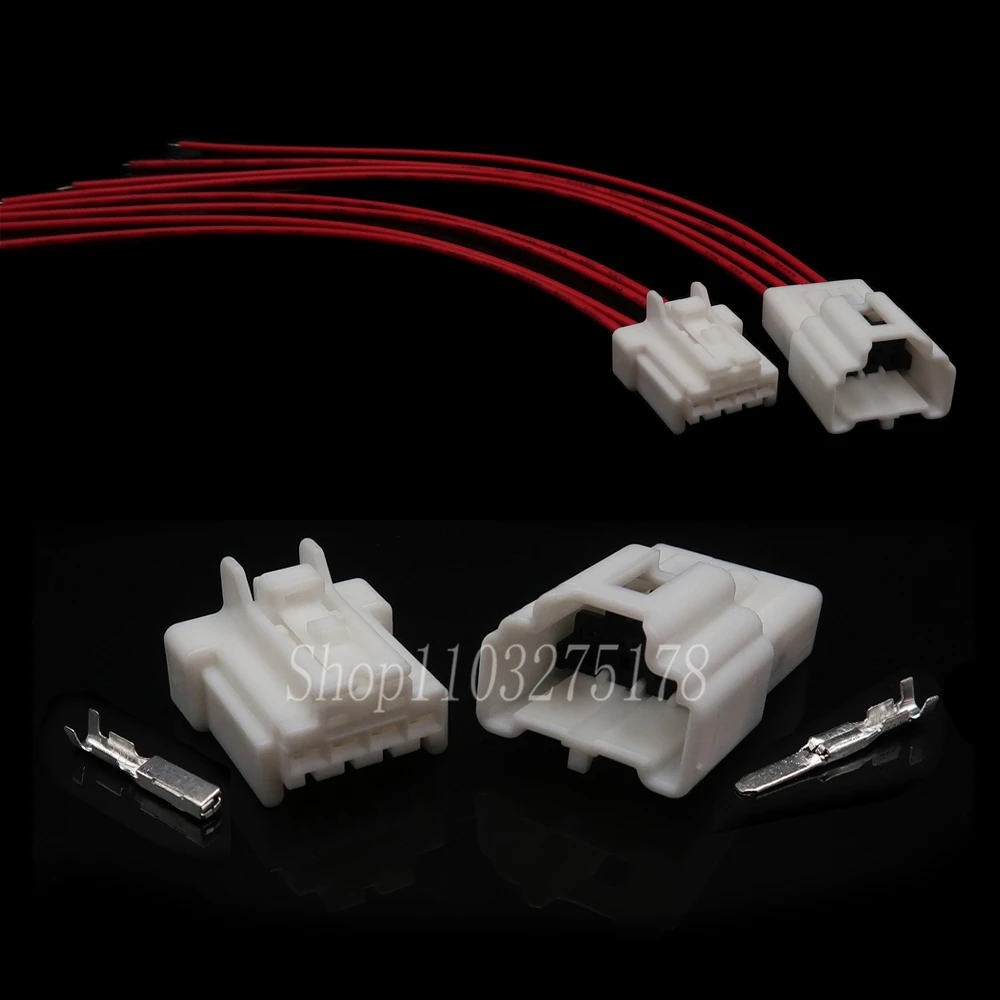 1 Set 4 Pin 6098-6945 6098-6967 Car Tail Lamp Plug Width Indicator Light Wire Cable Connector for Nissan Auto Parts