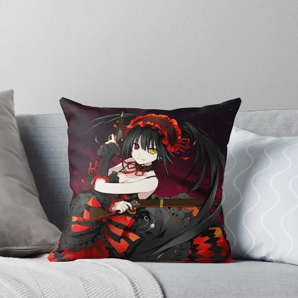 Kurumi Tokisaki Throw Pillow Sofa Cushions Covers pillows decor home Sofa Decorative Covers pillow