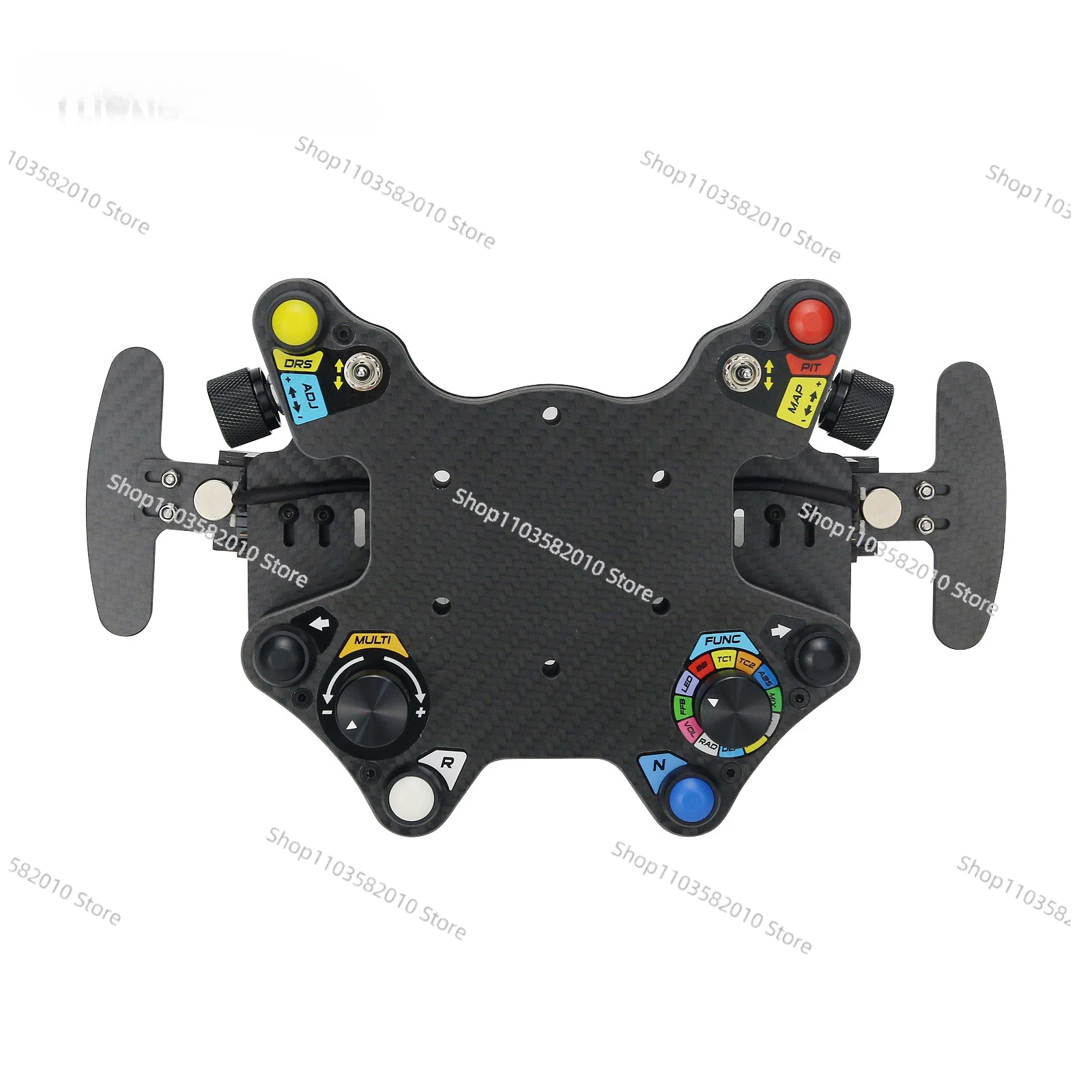 Simplayer Racing Hub Steering Wheel Instrument Button Box Central Console for Paddle Shift for Logitech Thrustmaster Fanatec