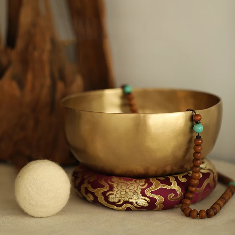 Tibetan Singing Bowl Meditation Massage Yoga Buddhist Nepal Singing Bowls Sound Healing Therapy Instruments Decorative Accessory