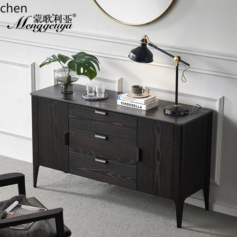 

HXL dining side cabinet light luxury high-end storage living room tea cabinet storage cabinet living room decoration