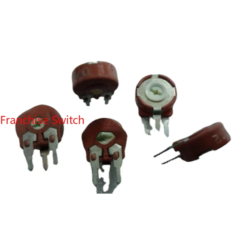 

10PCS Potentiometer Adjustable Resistance PT10 Vertical 500 Ohm 501 Arrow Hole