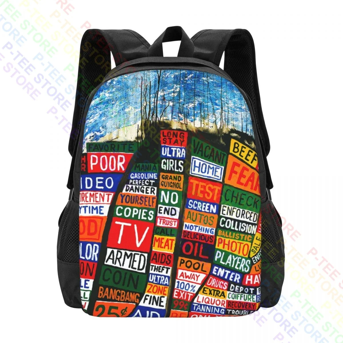 Radio Head Discography 1985 P-1414Backpack Large Capacity Newest Art Print