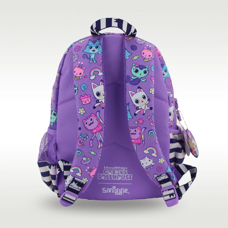 Austrália smiggle original venda quente mochila infantil menina roxo casa de boneca de alta qualidade bonito mochila 14 polegadas