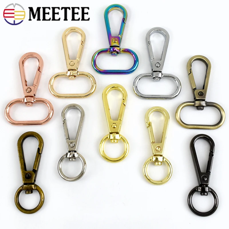 5/10Pcs 16/20/25/32/38/50mm Metal Swivel Trigger Buckles Bag Strap Connector Hook Webbing Lobster Clasps DIY Hardware Accessorie