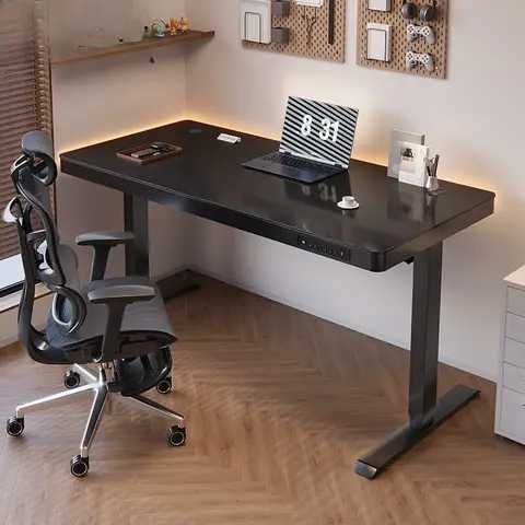 Minimally Modern Tempered Glass Computer Table Desktop Home Office Desk Bedroom Desk Storage with Drawers Gaming Table Best5