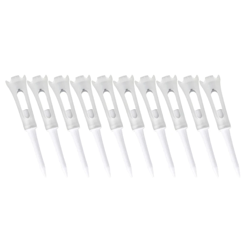 10 Stuks Golf Tees Lage Weerstand Golf Tees Plastic Ballen Basis Kastelen Ondersteuning Tees voor Afstand Hit