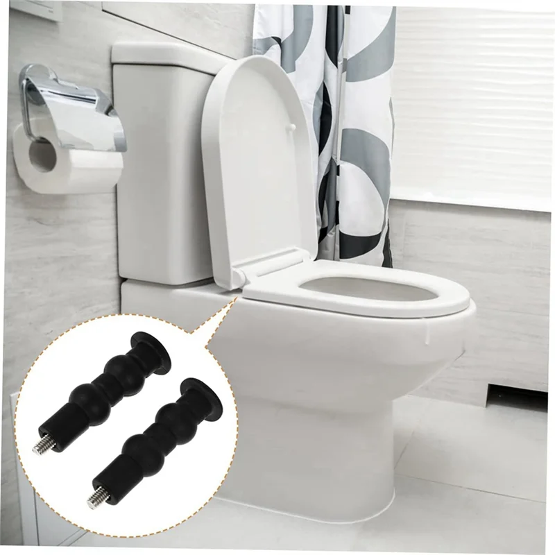 

ABGR-4-Pack Винты для унитаза Крепежные болты для унитаза Колпачки болтов для сиденья унитаза Подходит для верхнего крепления унитаза Болты для сиденья унитаза Черный